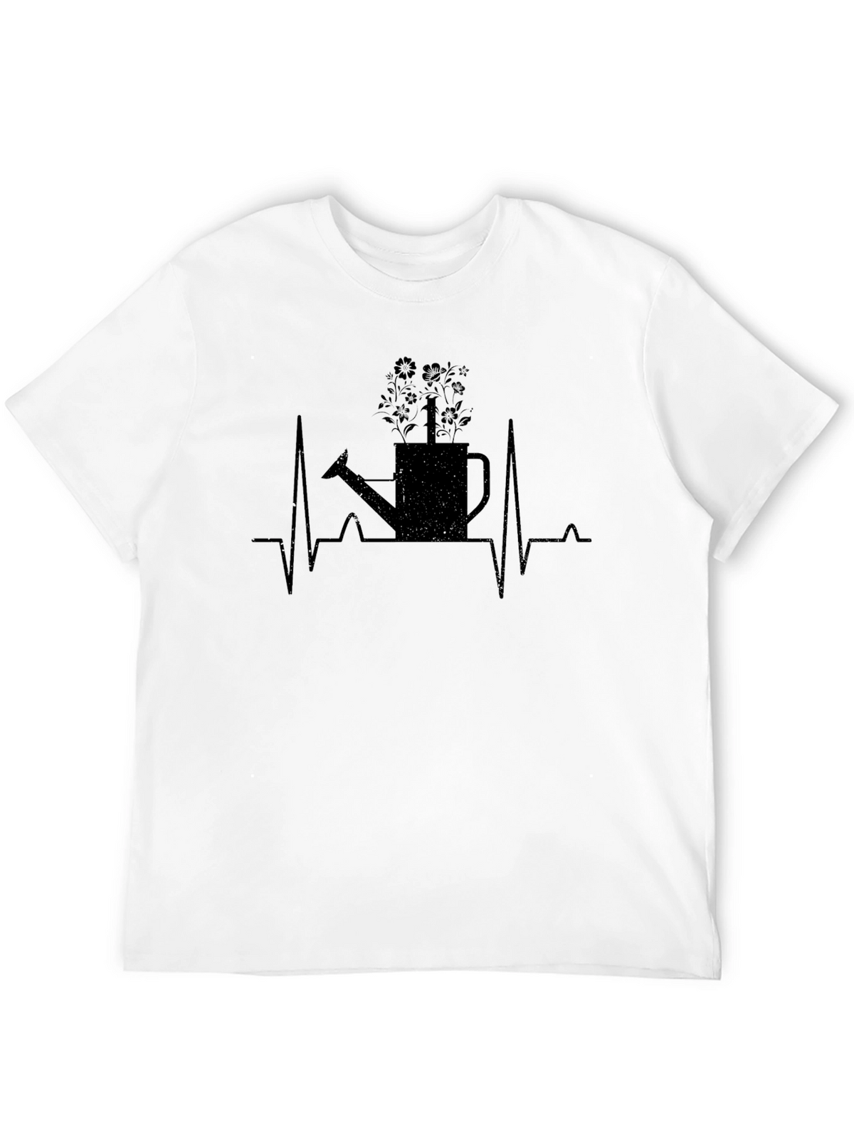 Gardener Heartbeat T-Shirt - Black Cotton Tee
