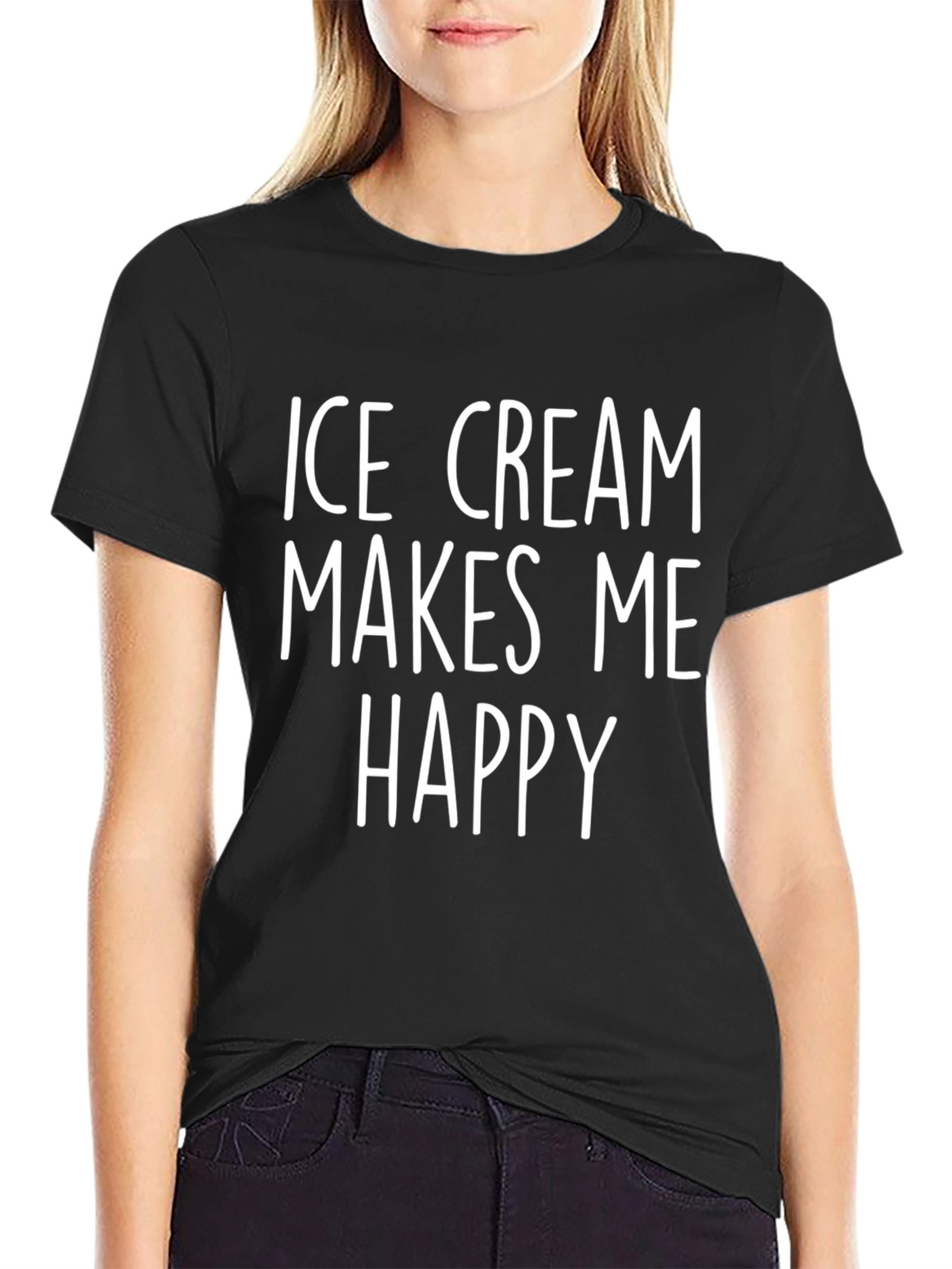 Ice Cream Makes Me Happy T-Shirt