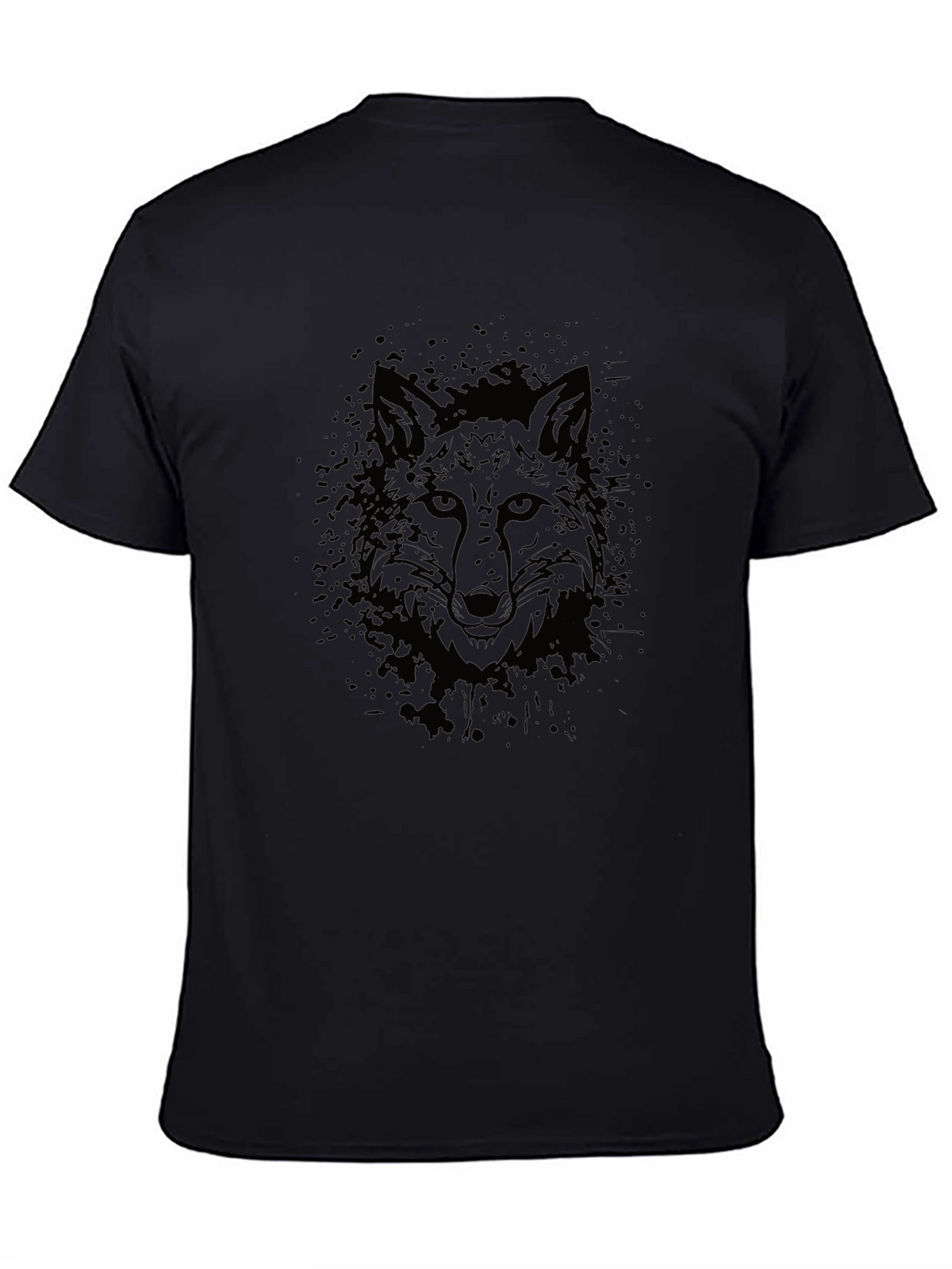 Mens Black Fox Graphic T-Shirt