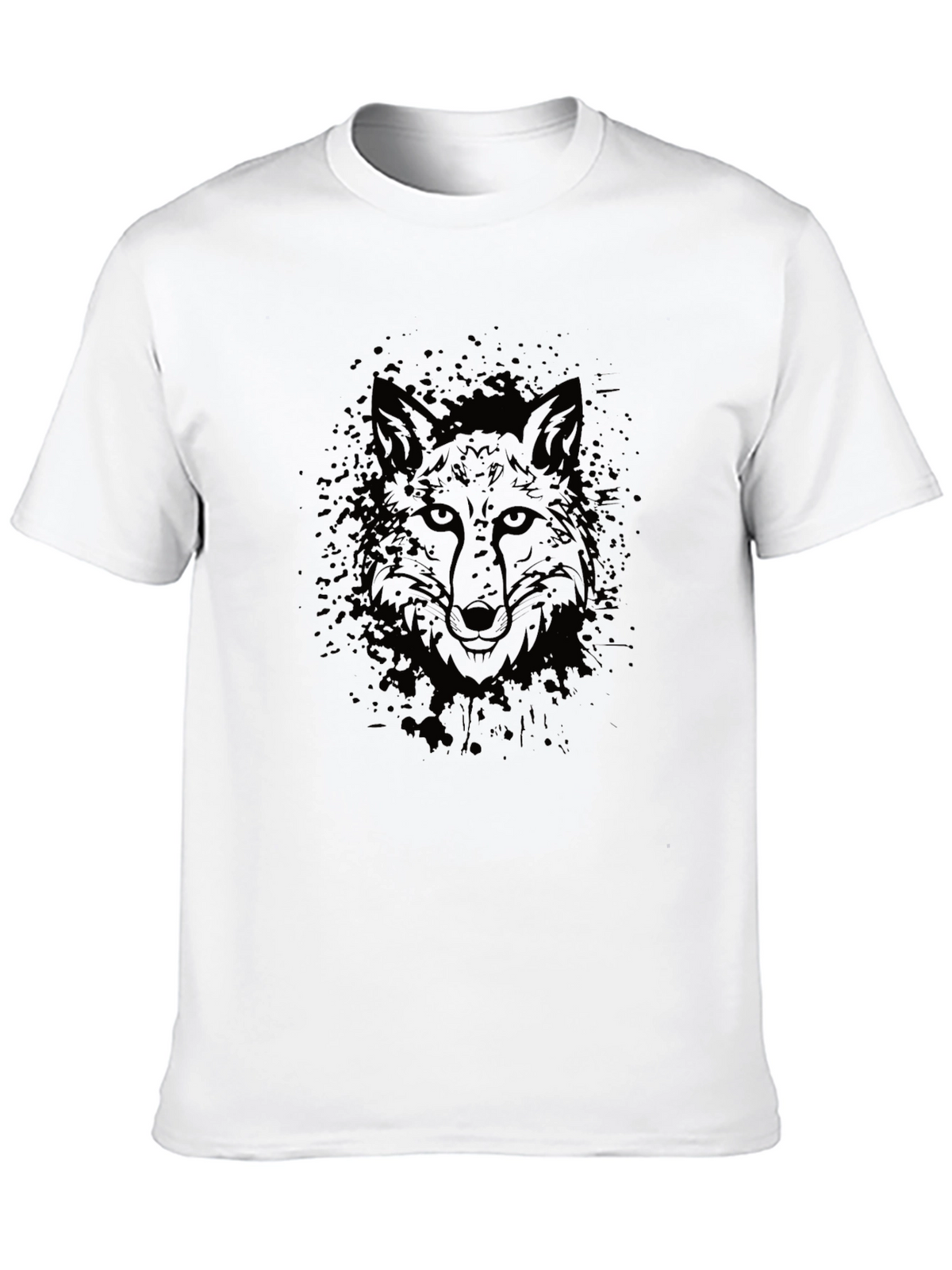Mens Black Fox Graphic T-Shirt