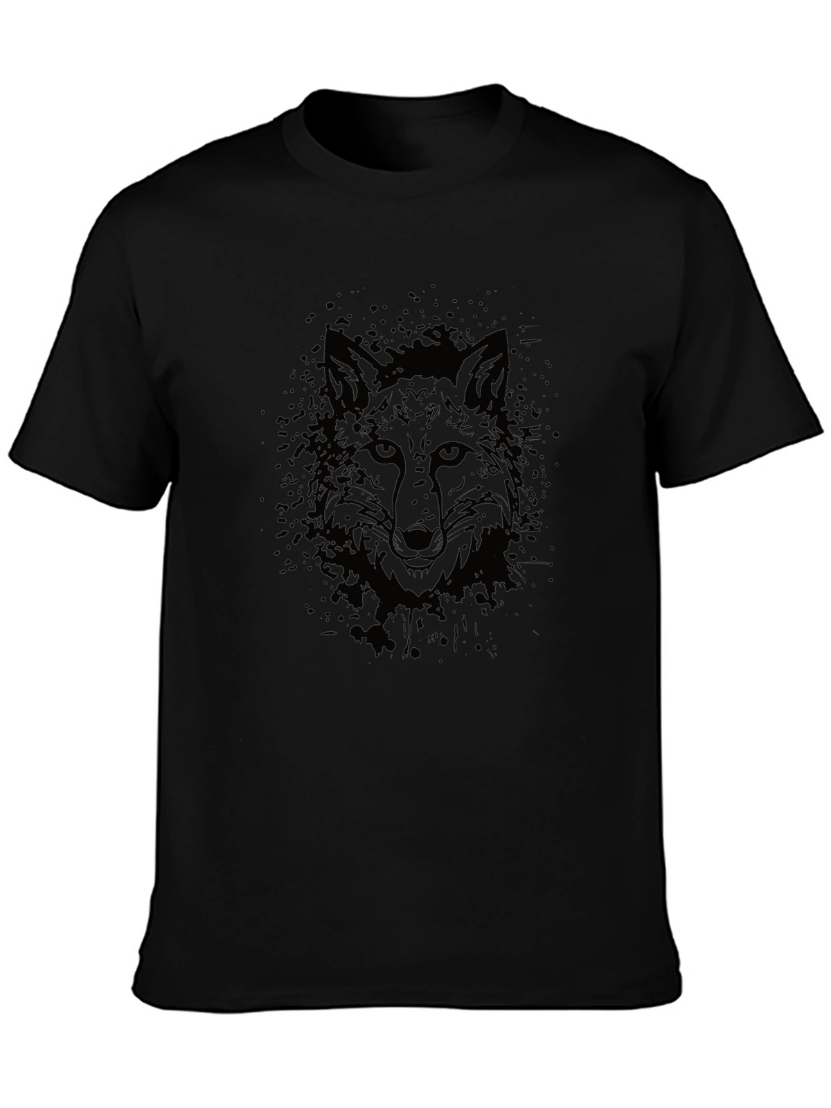 Mens Black Fox Graphic T-Shirt