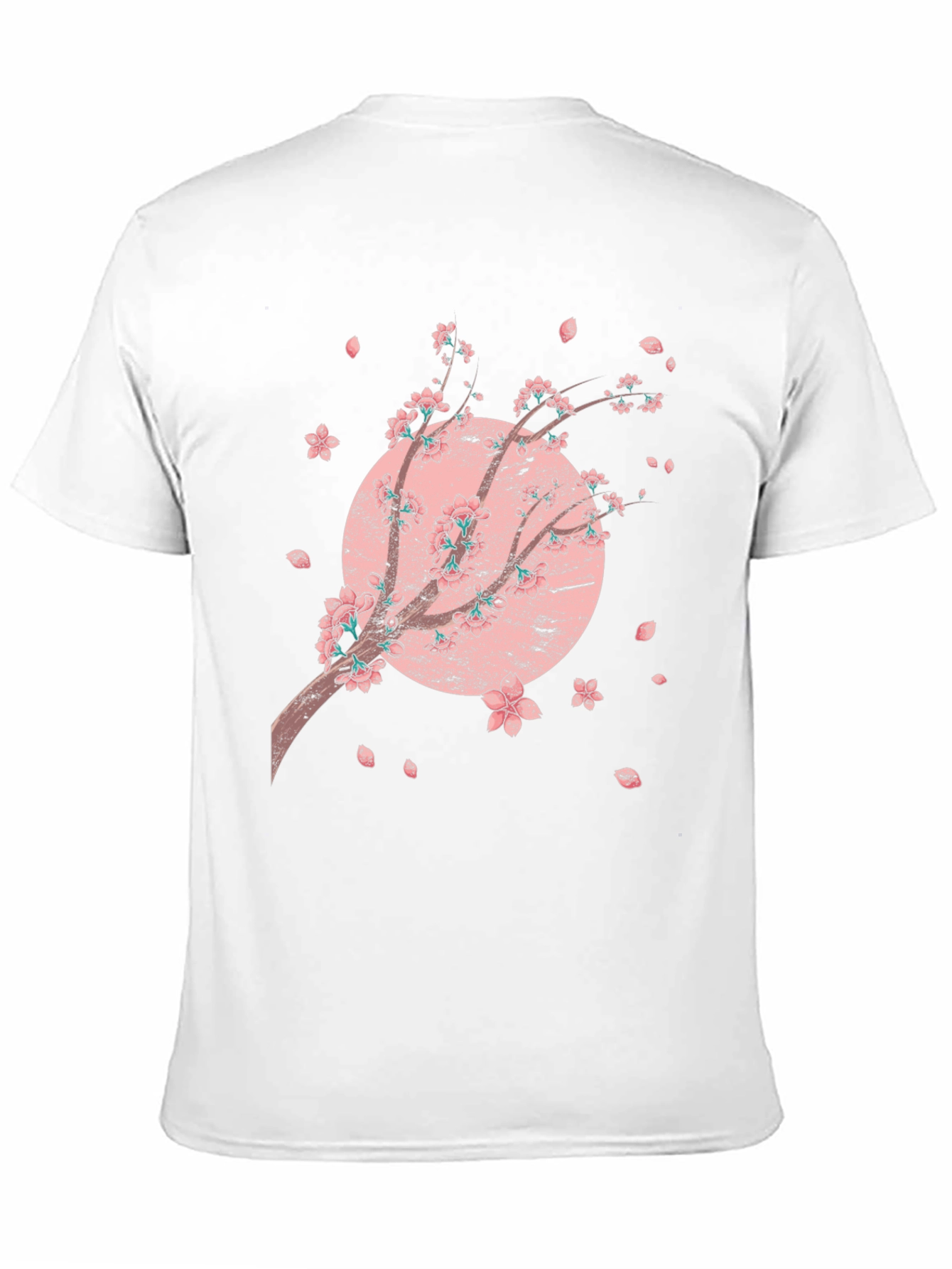 Cherry Blossom Graphic Black T-Shirt