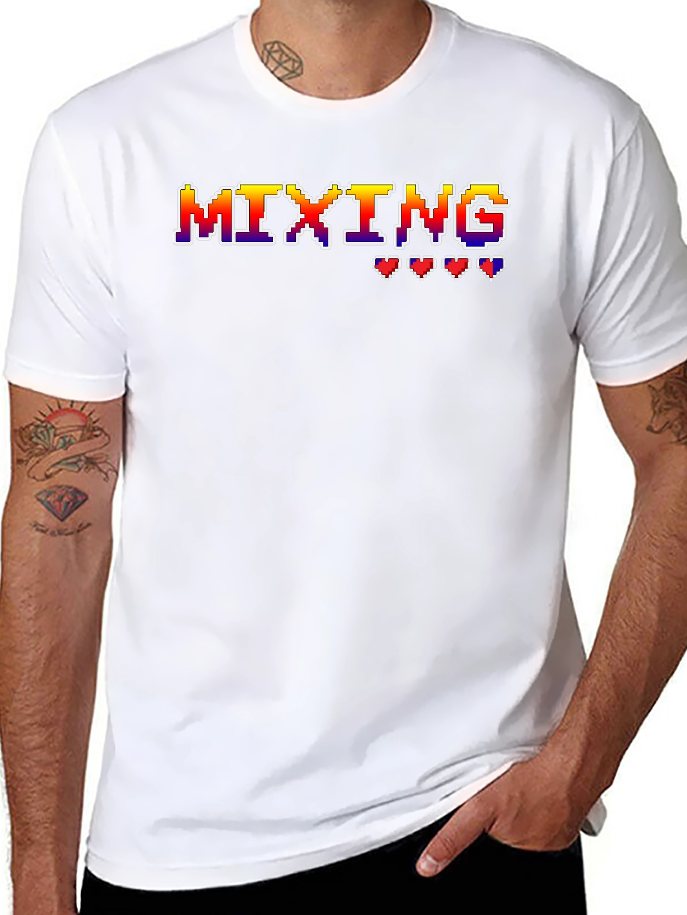 Retro Gaming Mixing T-Shirt - 8-bit Style