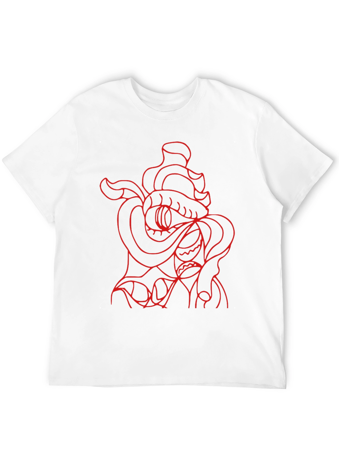 Red Snake Graphic Black T-Shirt