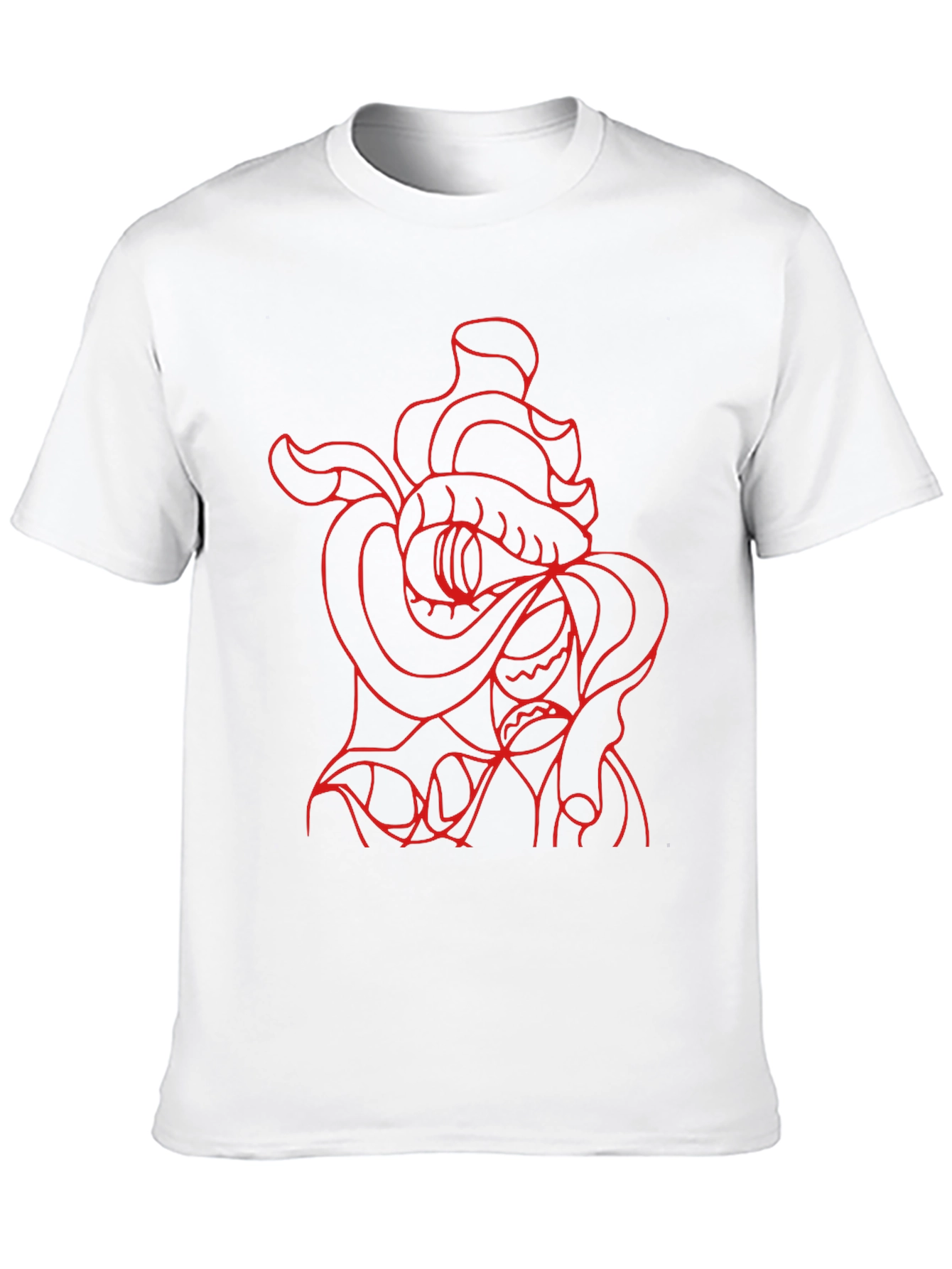 Red Snake Graphic Black T-Shirt
