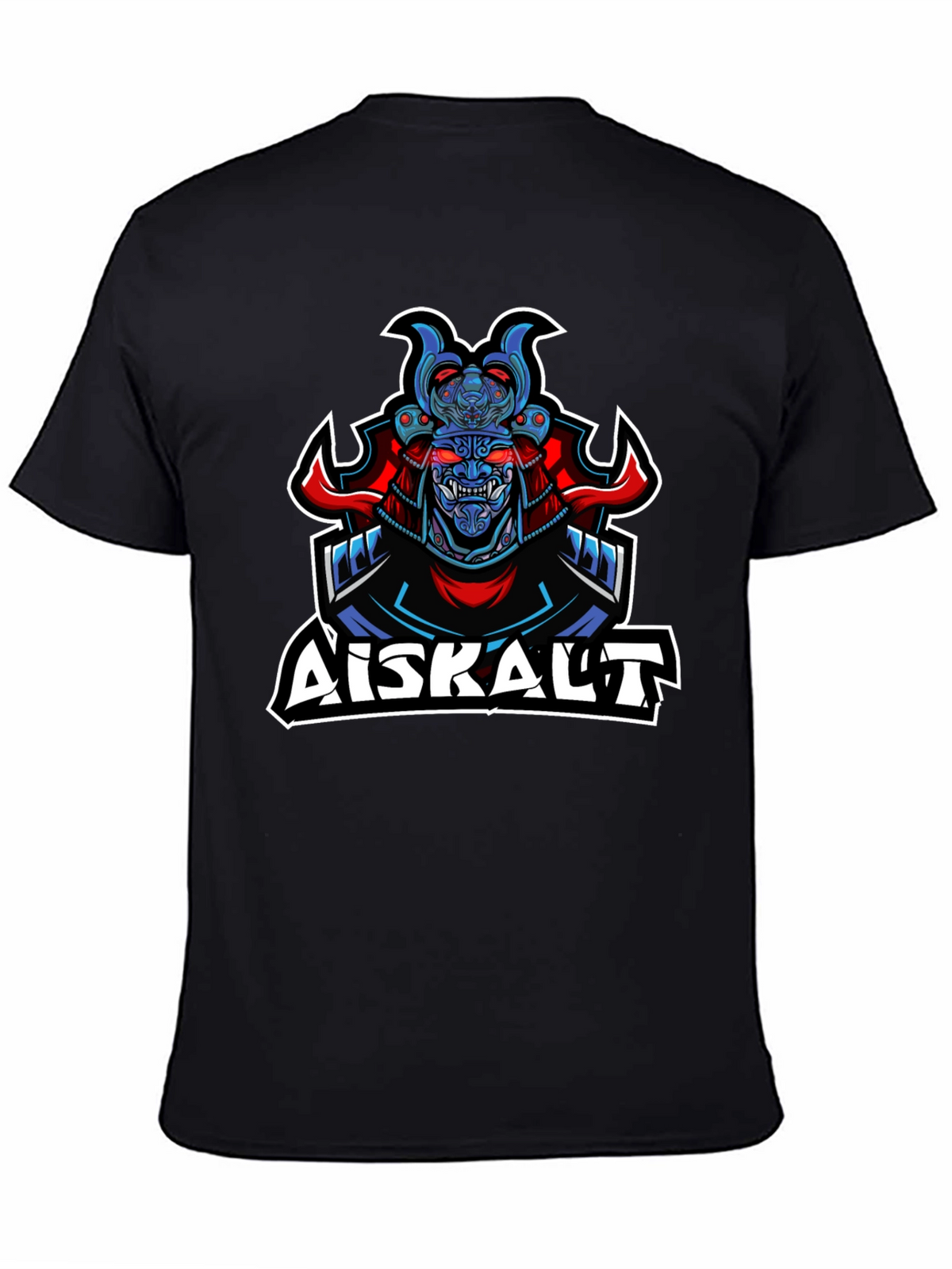Samurai Graphic Print Black T-Shirt