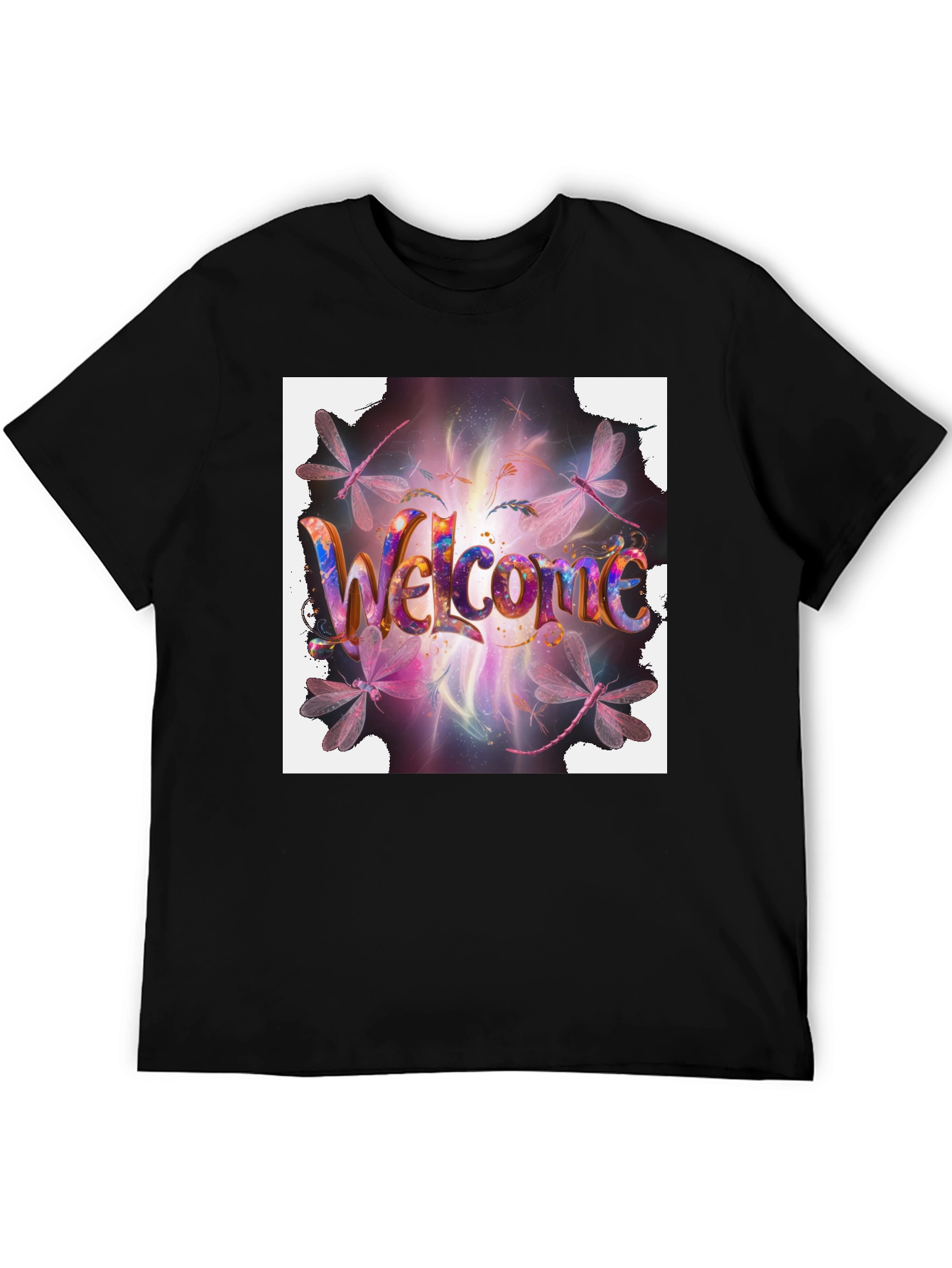 Welcome Dragonfly Graphic T-Shirt