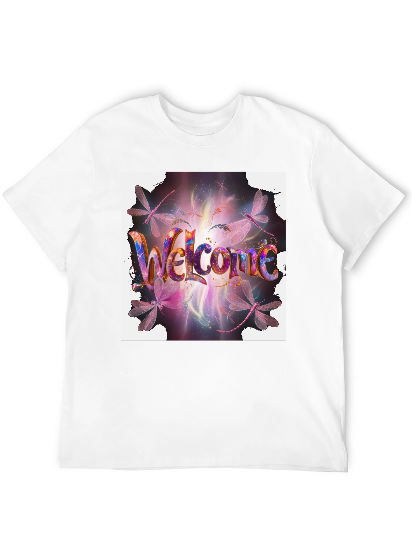 Welcome Dragonfly Graphic T-Shirt