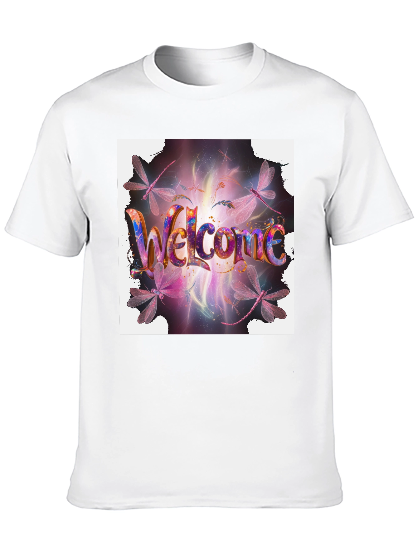 Welcome Dragonfly Graphic T-Shirt