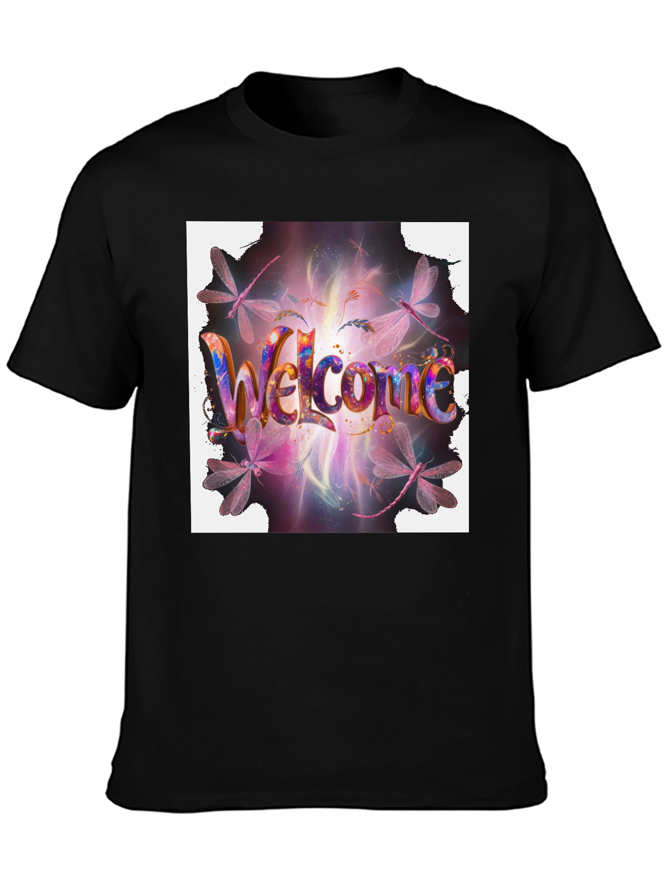 Welcome Dragonfly Graphic T-Shirt