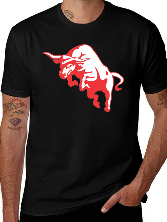 Bold Bull Graphic T-Shirt - Black