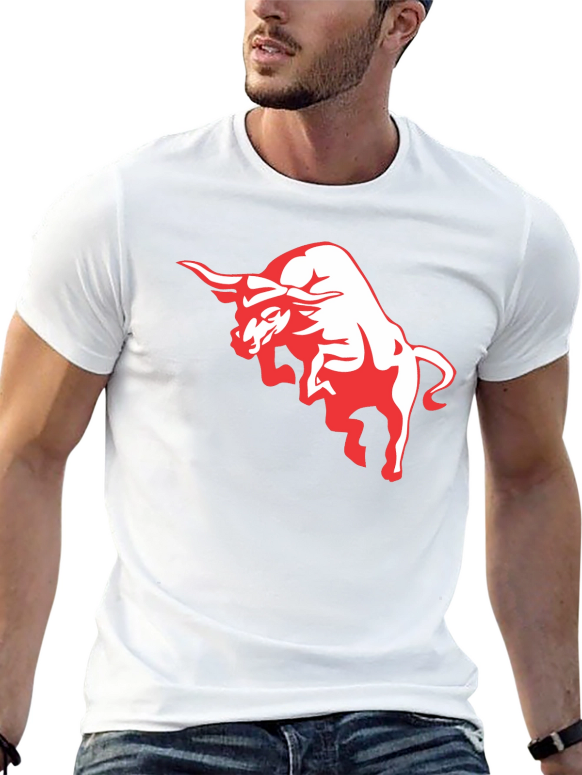 Bold Bull Graphic T-Shirt - Black