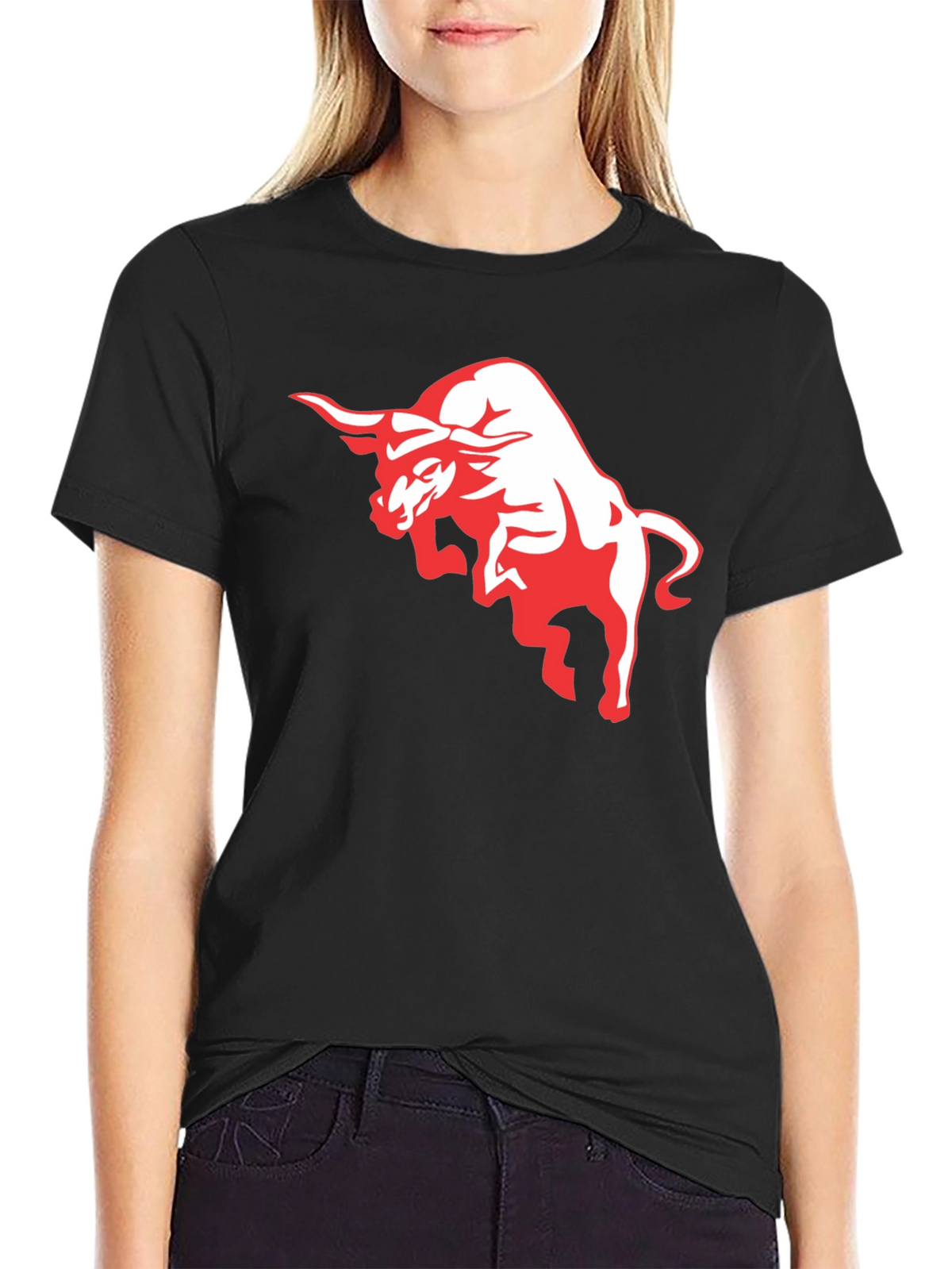 Bold Bull Graphic T-Shirt - Black