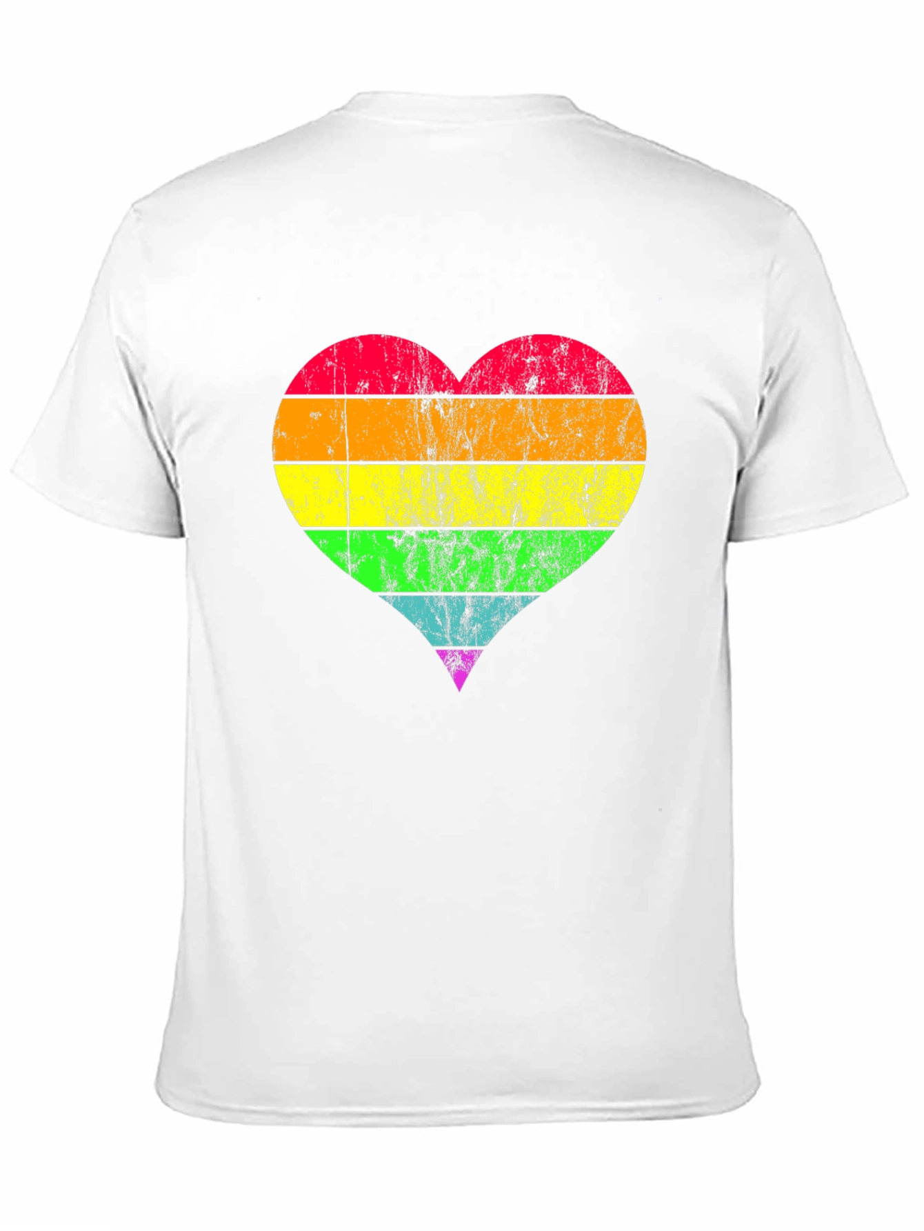 Rainbow Heart Pride T-Shirt - Soft Cotton Blend