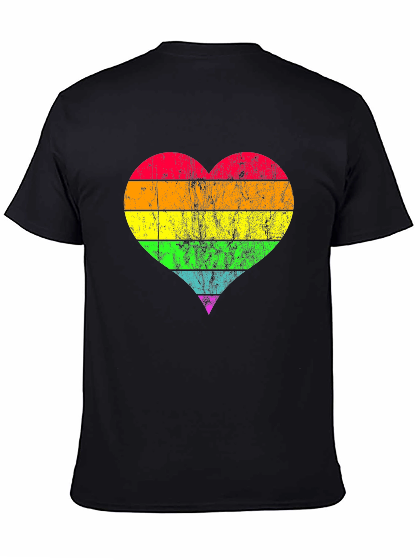 Rainbow Heart Pride T-Shirt - Soft Cotton Blend