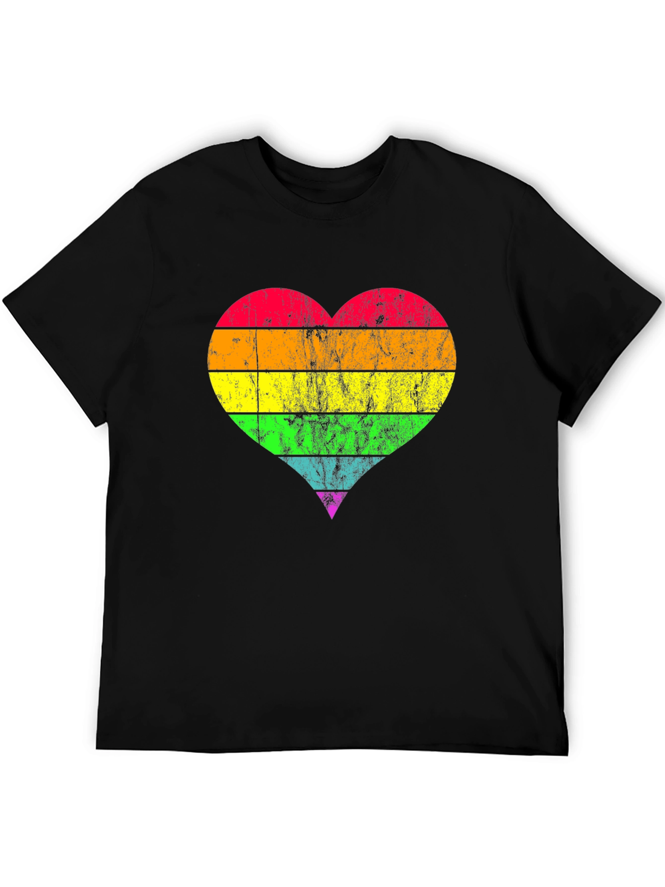 Rainbow Heart Pride T-Shirt - Soft Cotton Blend