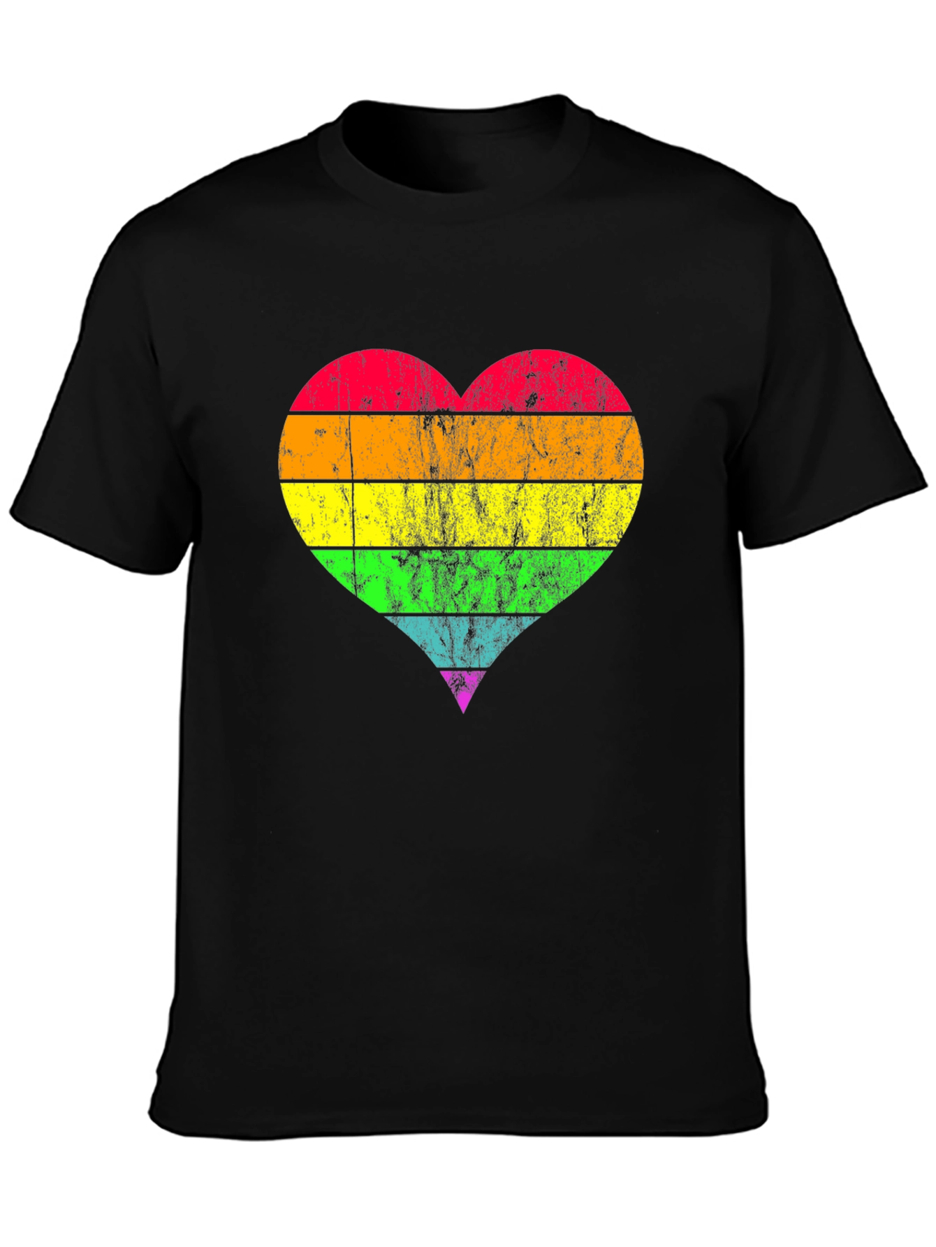 Rainbow Heart Pride T-Shirt - Soft Cotton Blend