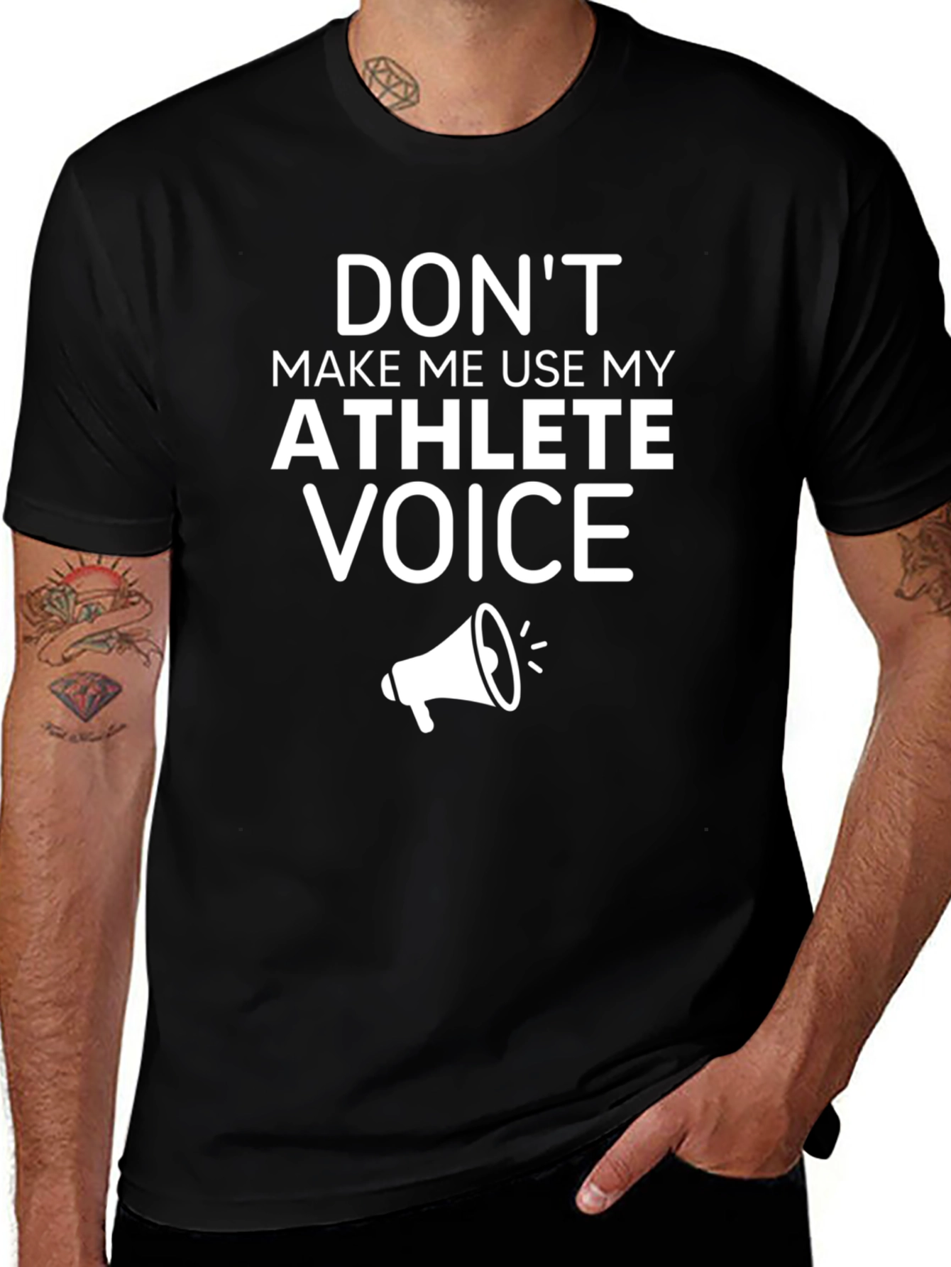 Athlete Voice T-Shirt - Funny Graphic Tee