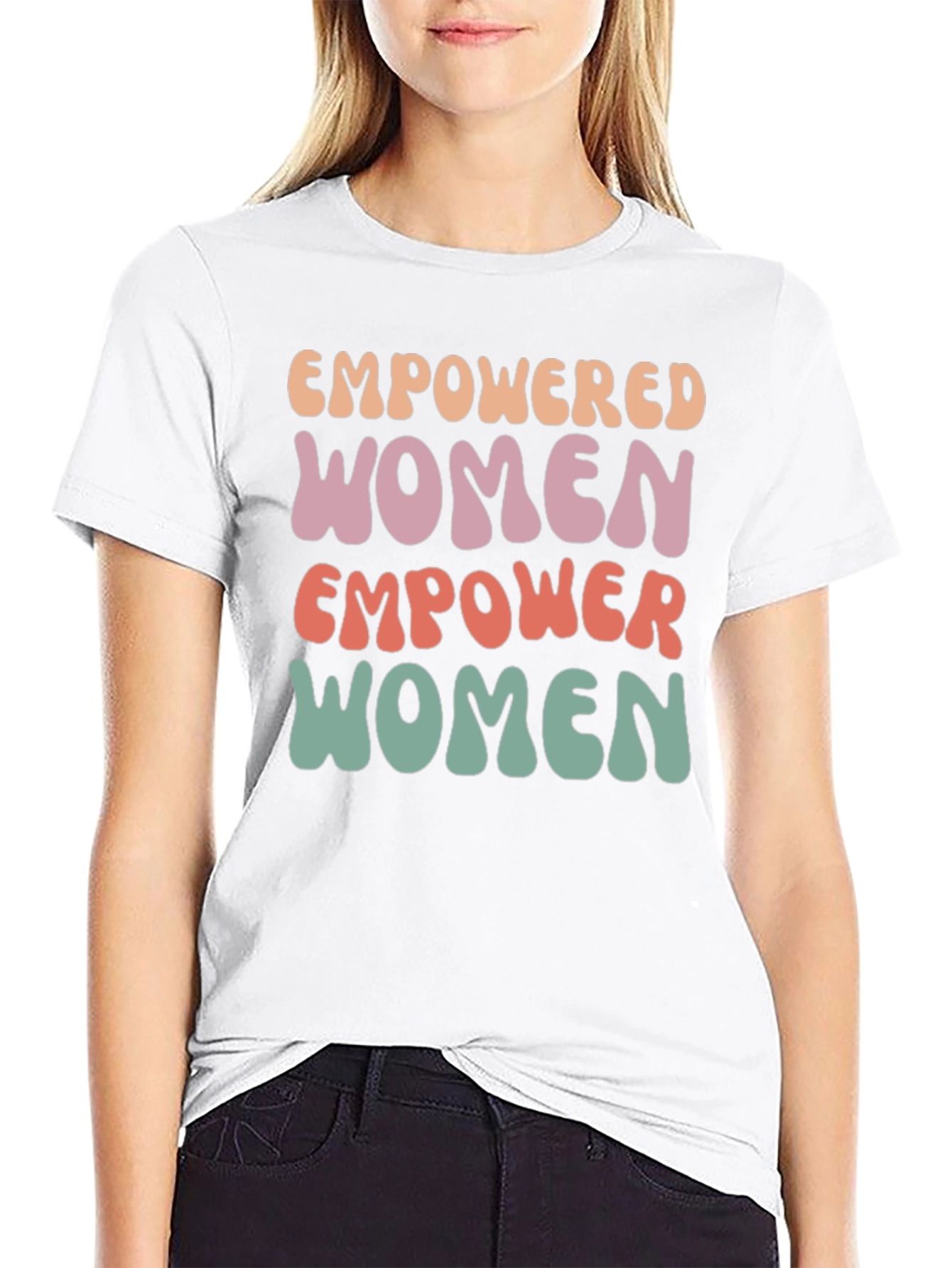 Empowered Women Graphic Tee - Retro Style