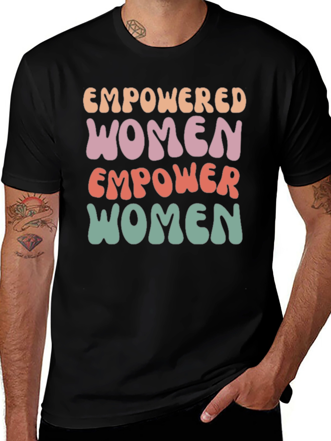 Empowered Women Graphic Tee - Retro Style
