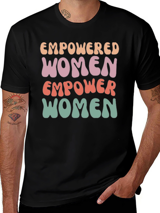 Empowered Women Graphic Tee - Retro Style