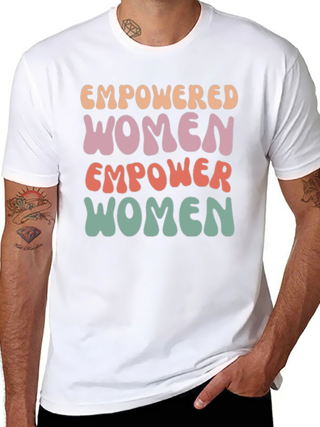 Empowered Women Graphic Tee - Retro Style
