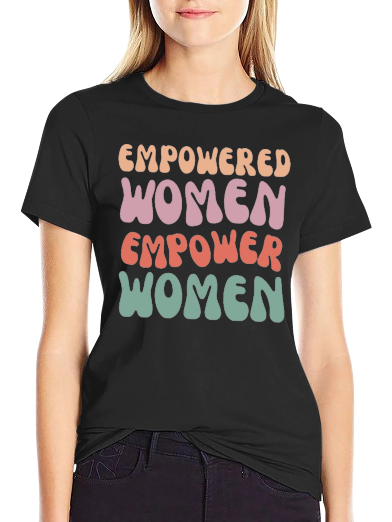 Empowered Women Graphic Tee - Retro Style