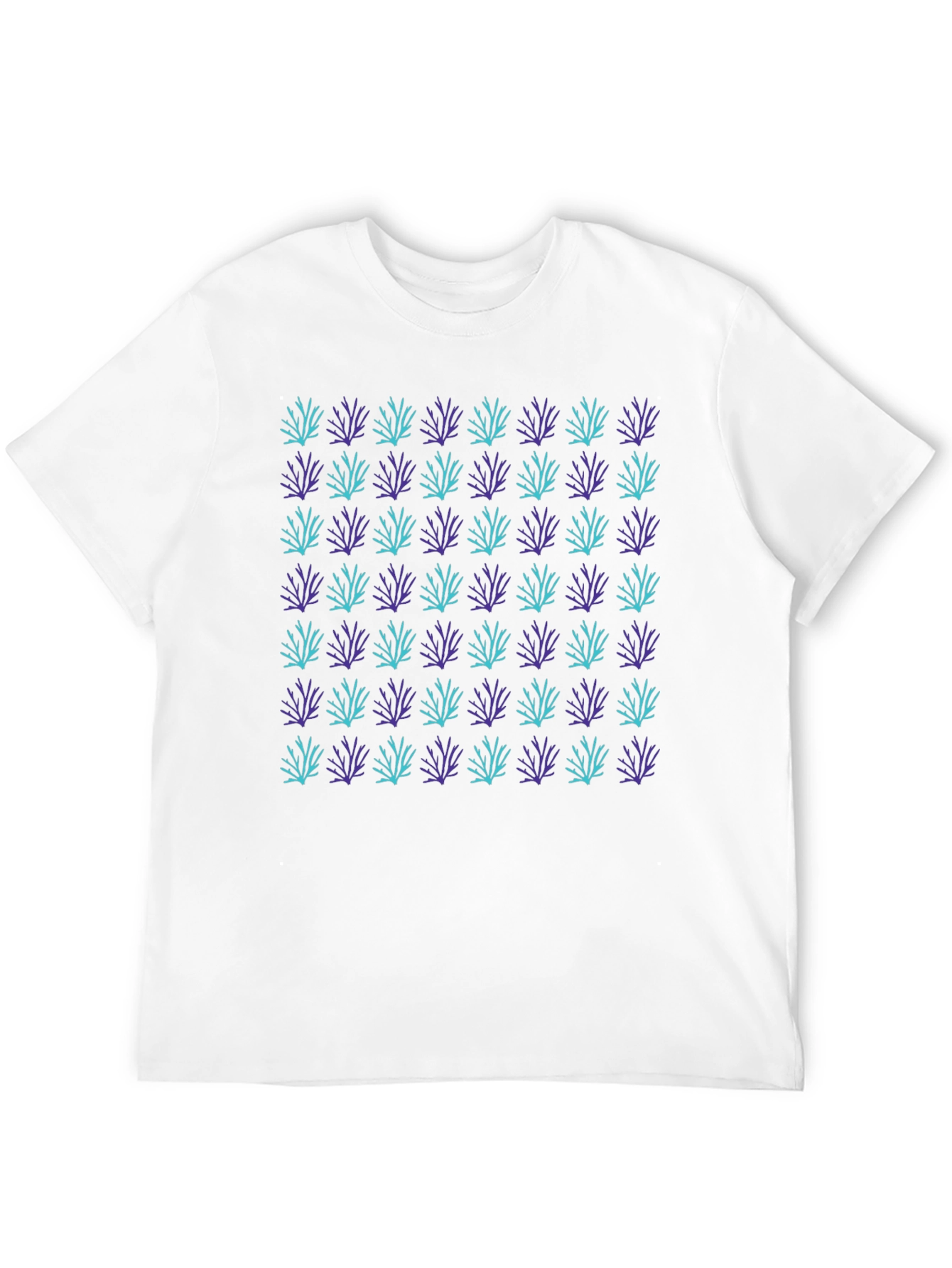 Patterned Crew Neck T-Shirt
