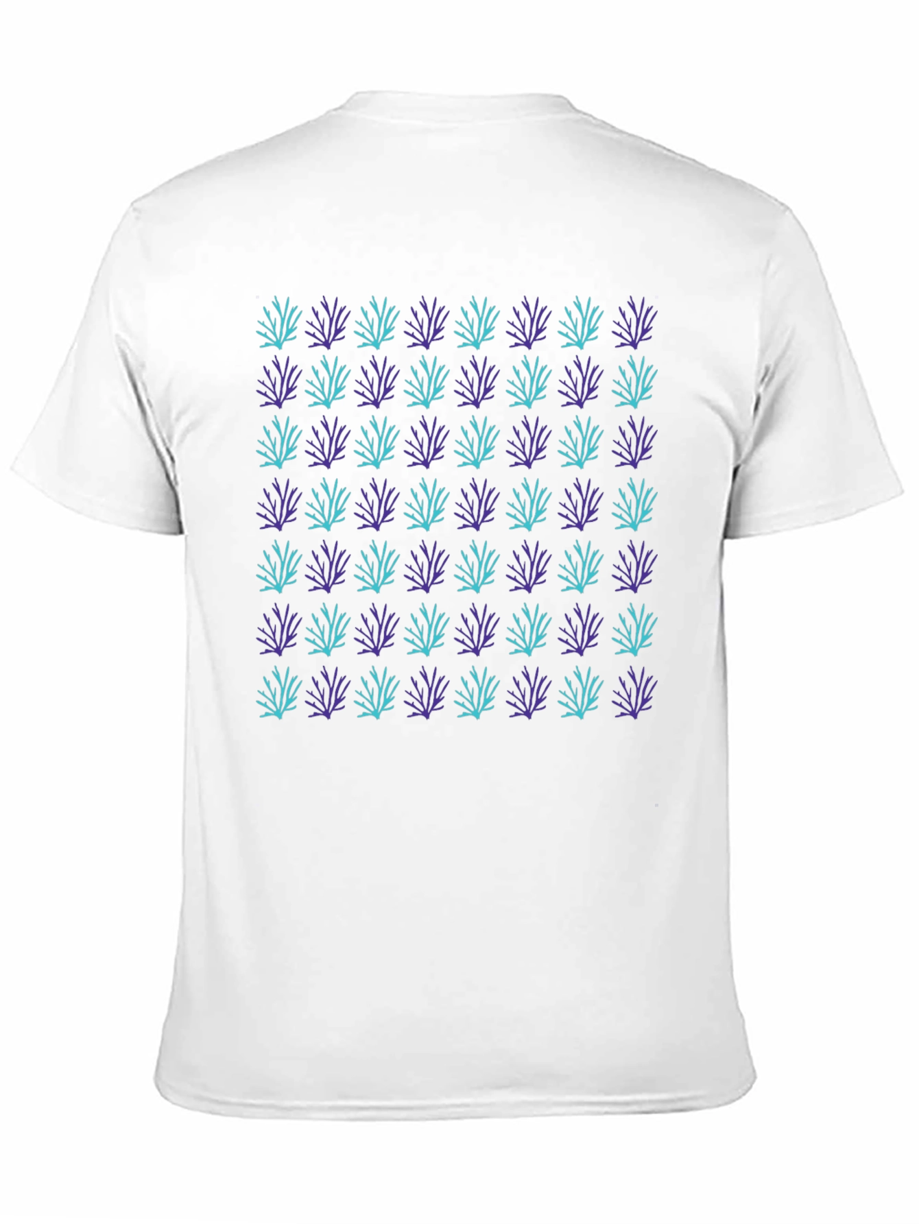 Patterned Crew Neck T-Shirt