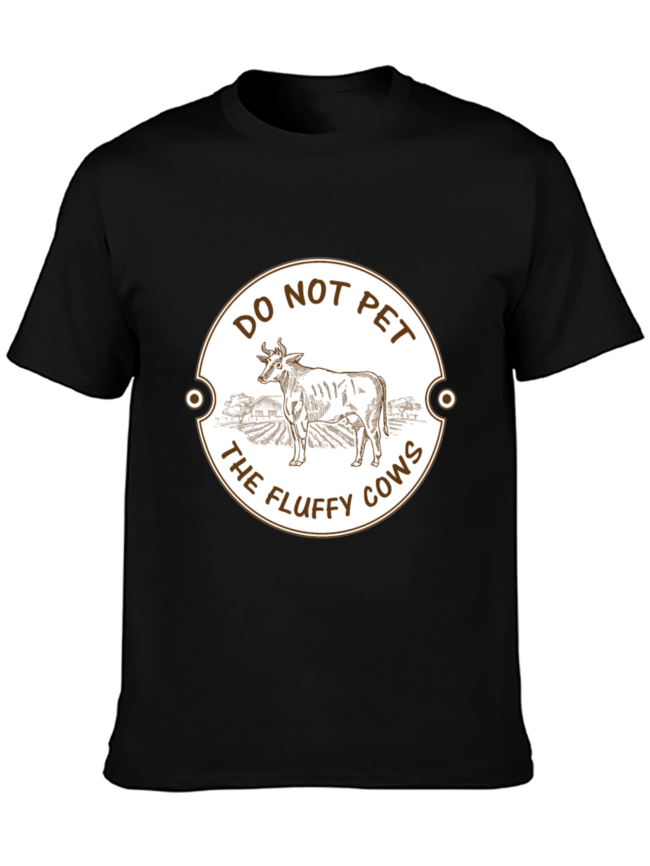 Do Not Pet The Fluffy Cows Graphic T-Shirt