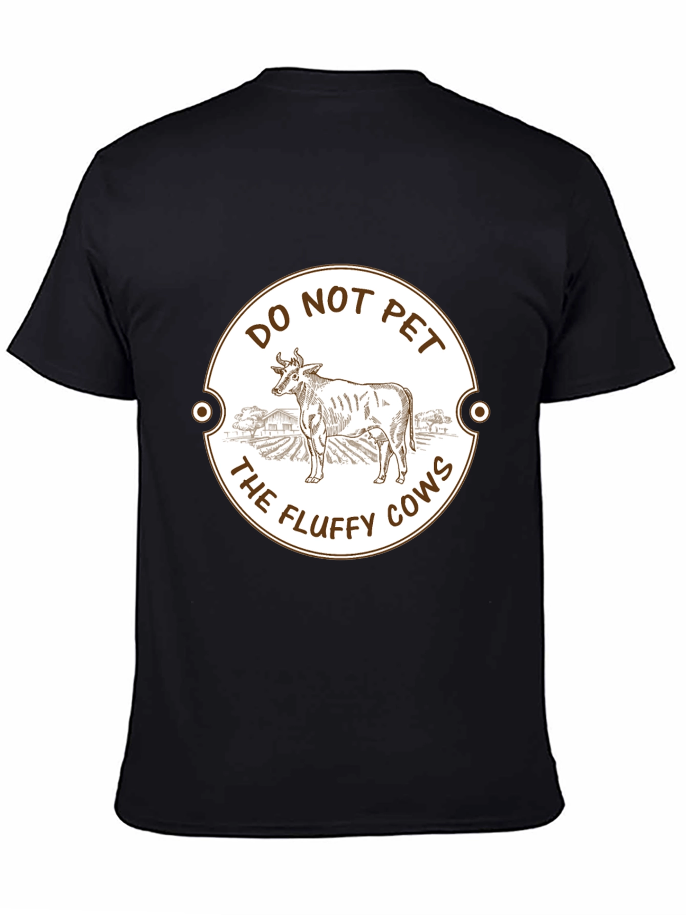 Do Not Pet The Fluffy Cows Graphic T-Shirt