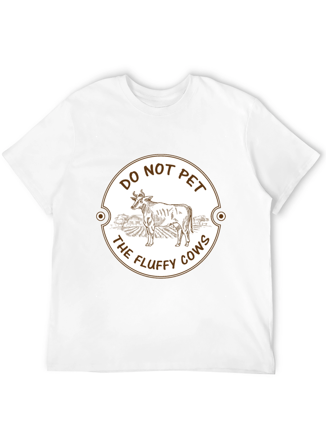 Do Not Pet The Fluffy Cows Graphic T-Shirt