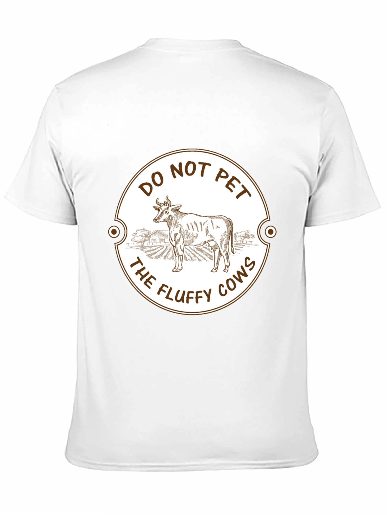 Do Not Pet The Fluffy Cows Graphic T-Shirt