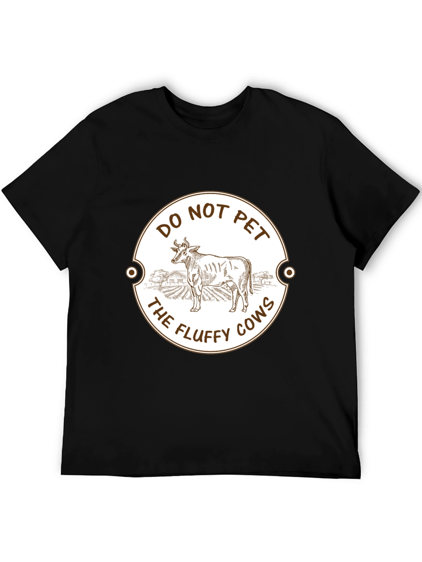 Do Not Pet The Fluffy Cows Graphic T-Shirt
