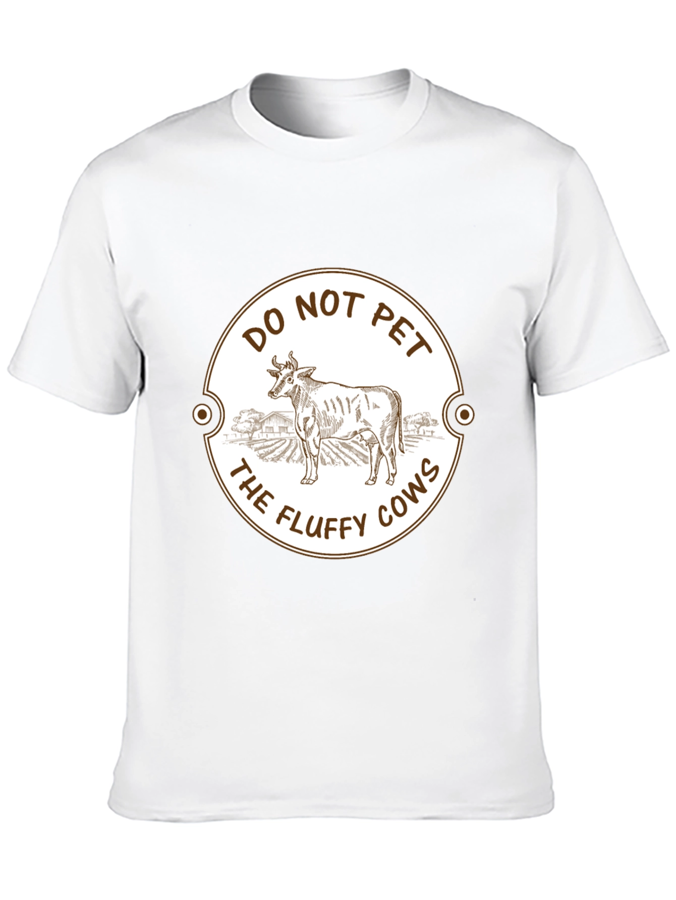 Do Not Pet The Fluffy Cows Graphic T-Shirt