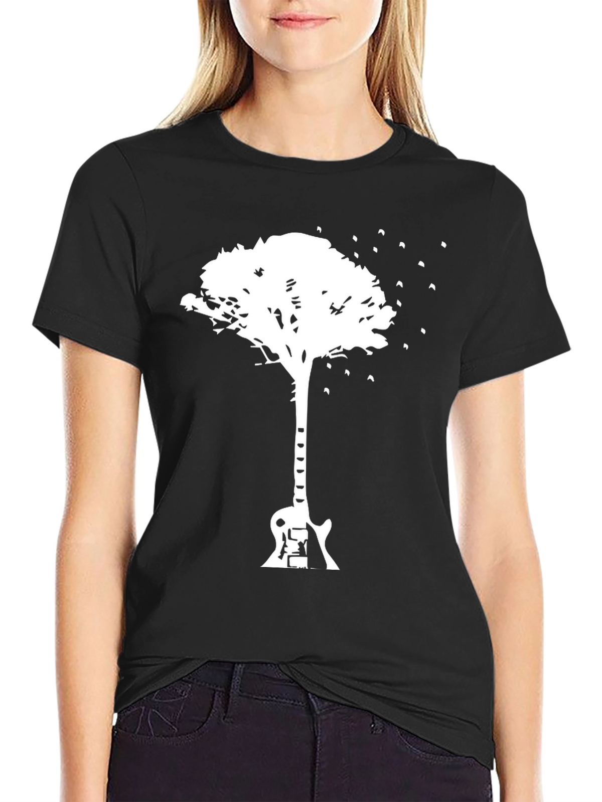 Guitar Tree Graphic T-Shirt - Music Lover Tee
