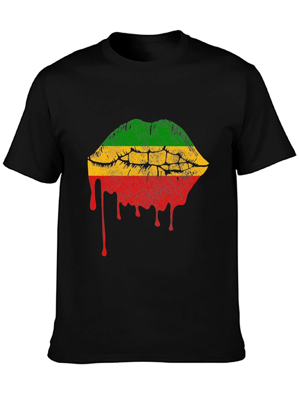Rasta Lips Graphic Tee - Reggae Style