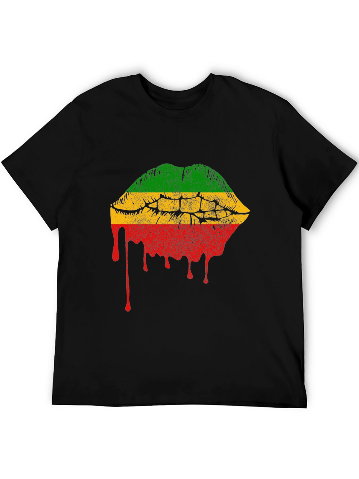 Rasta Lips Graphic Tee - Reggae Style