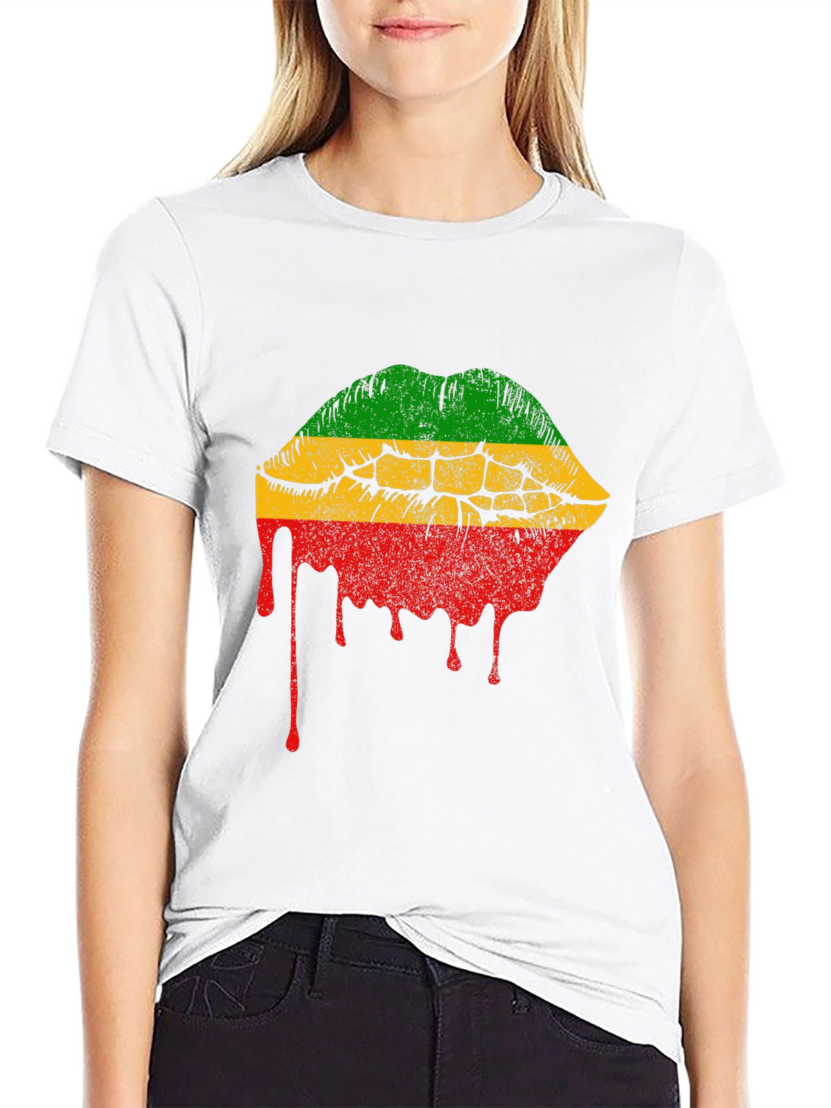 Rasta Lips Graphic Tee - Reggae Style