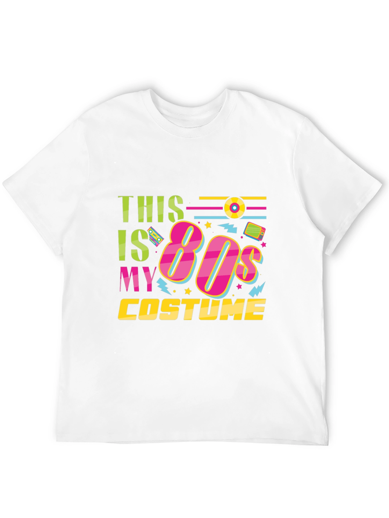 This Is My 80s Costume Black T-Shirt