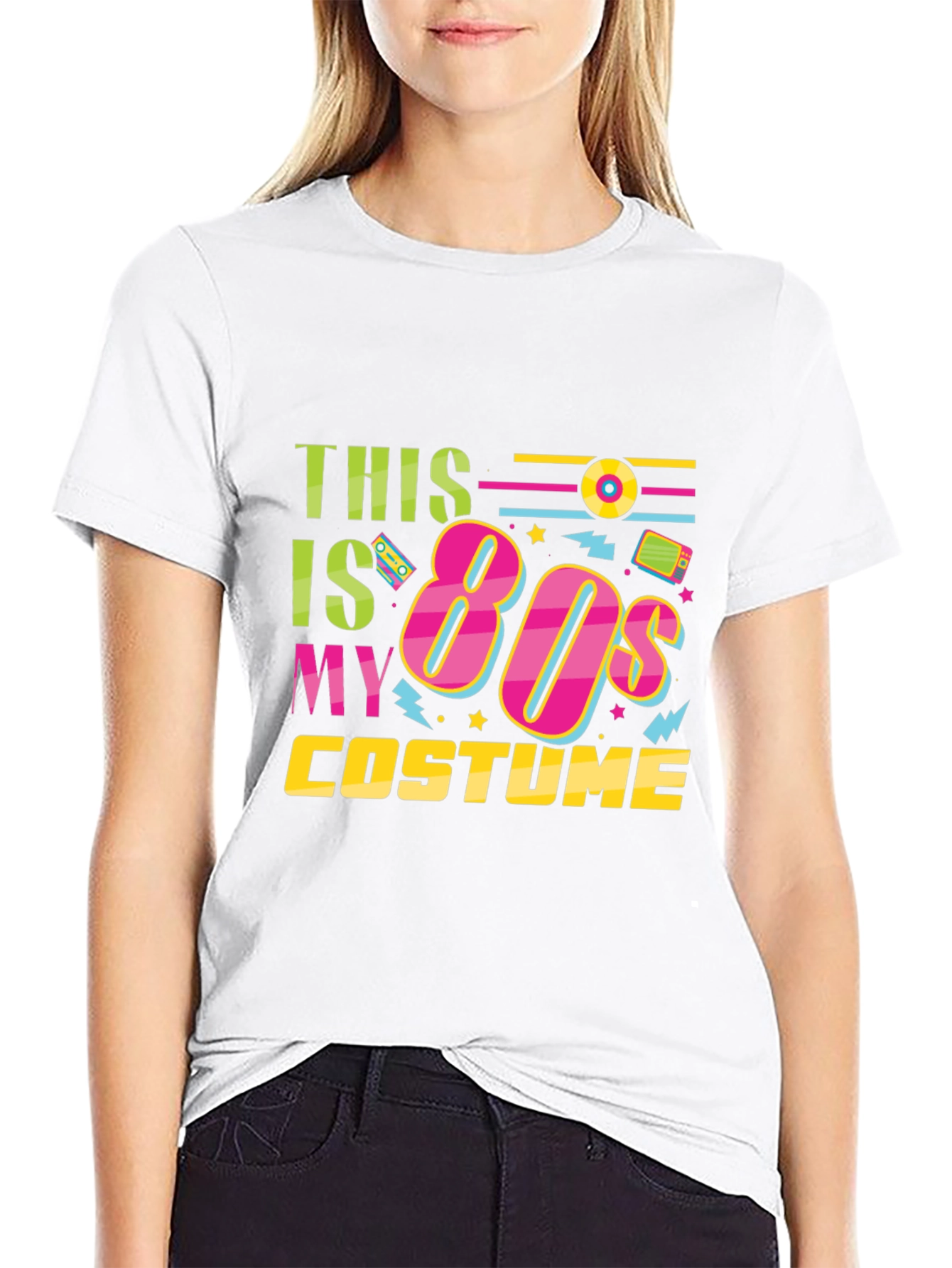 This Is My 80s Costume Black T-Shirt