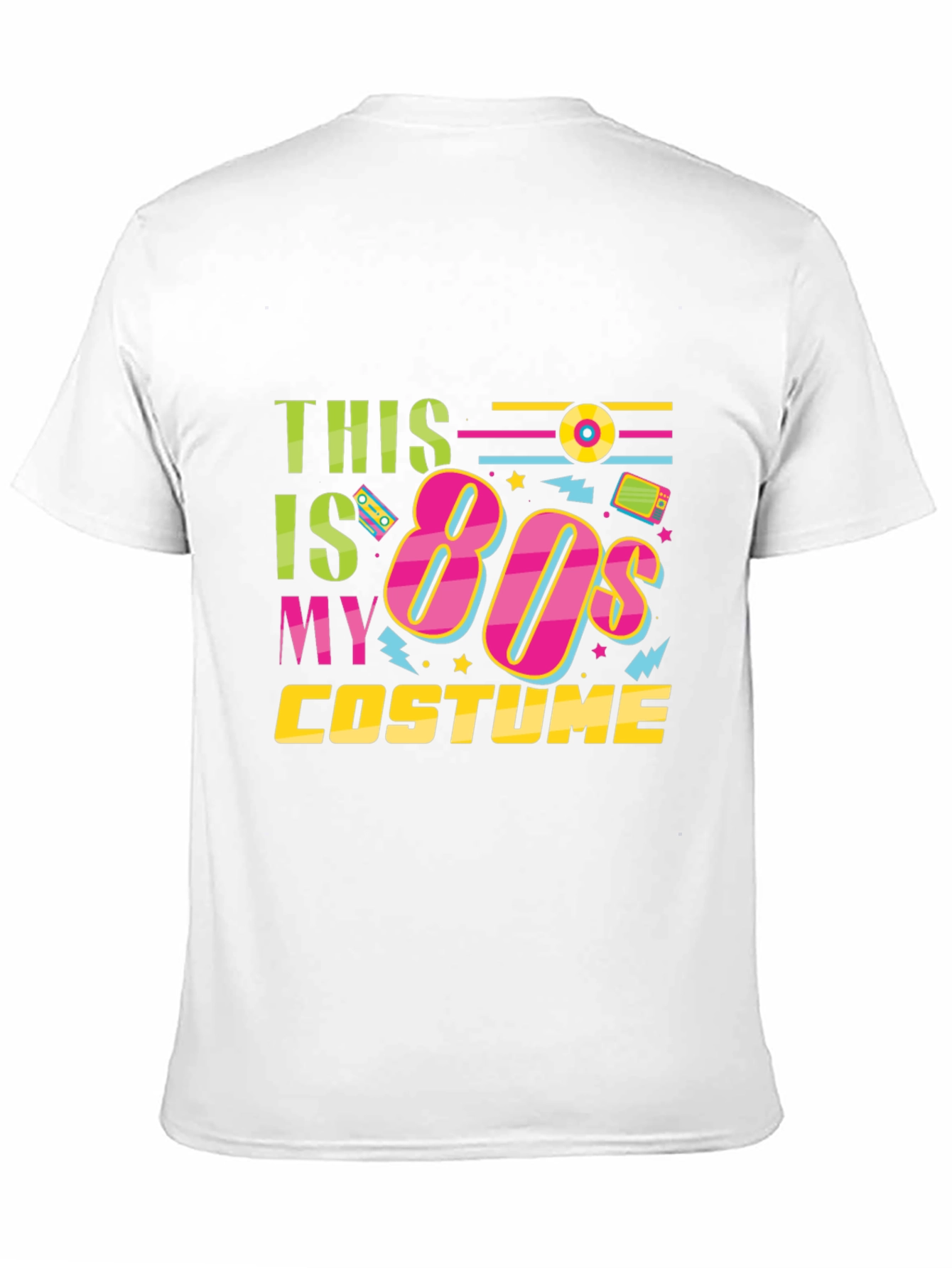 This Is My 80s Costume Black T-Shirt