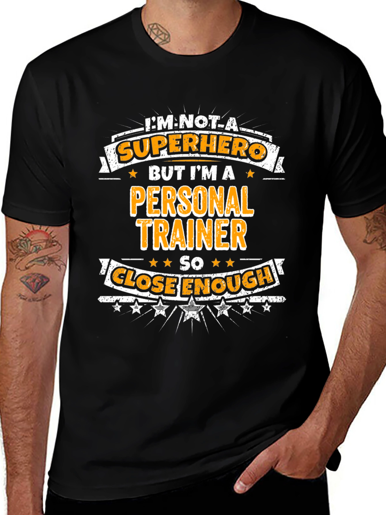 Personal Trainer Superhero Graphic Tee
