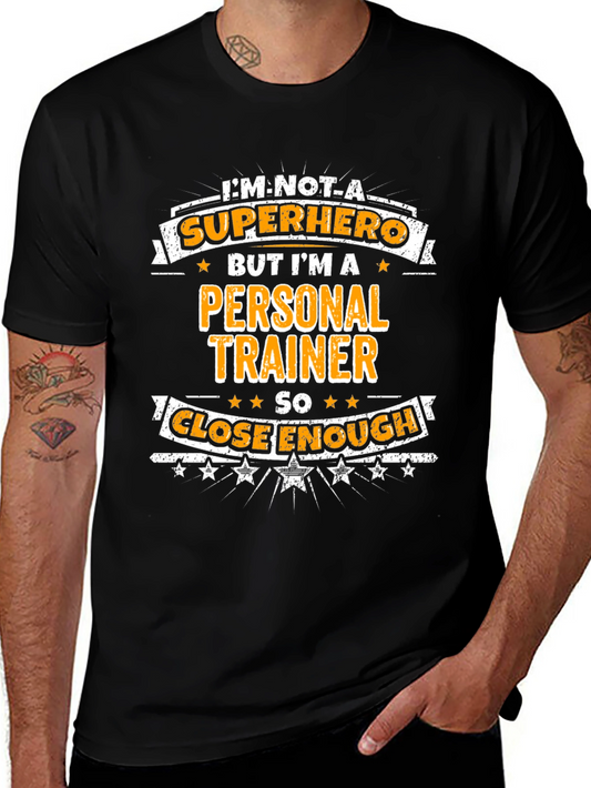 Personal Trainer Superhero Graphic Tee