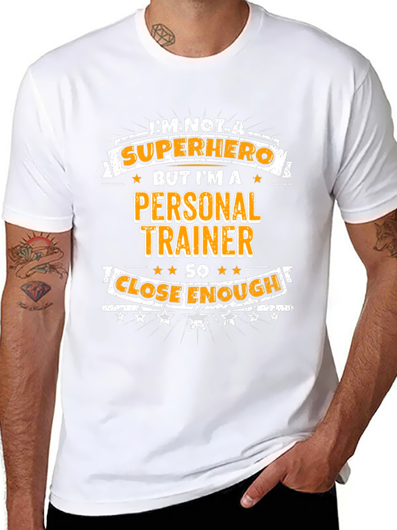 Personal Trainer Superhero Graphic Tee