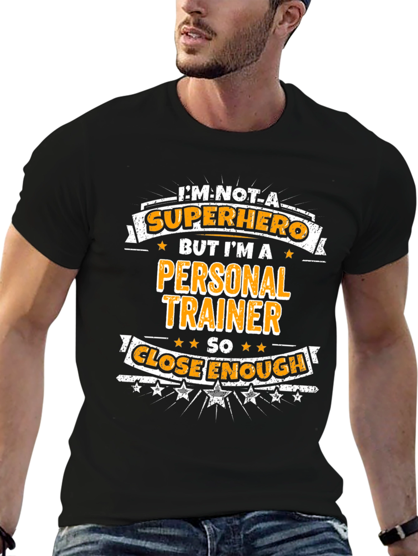 Personal Trainer Superhero Graphic Tee
