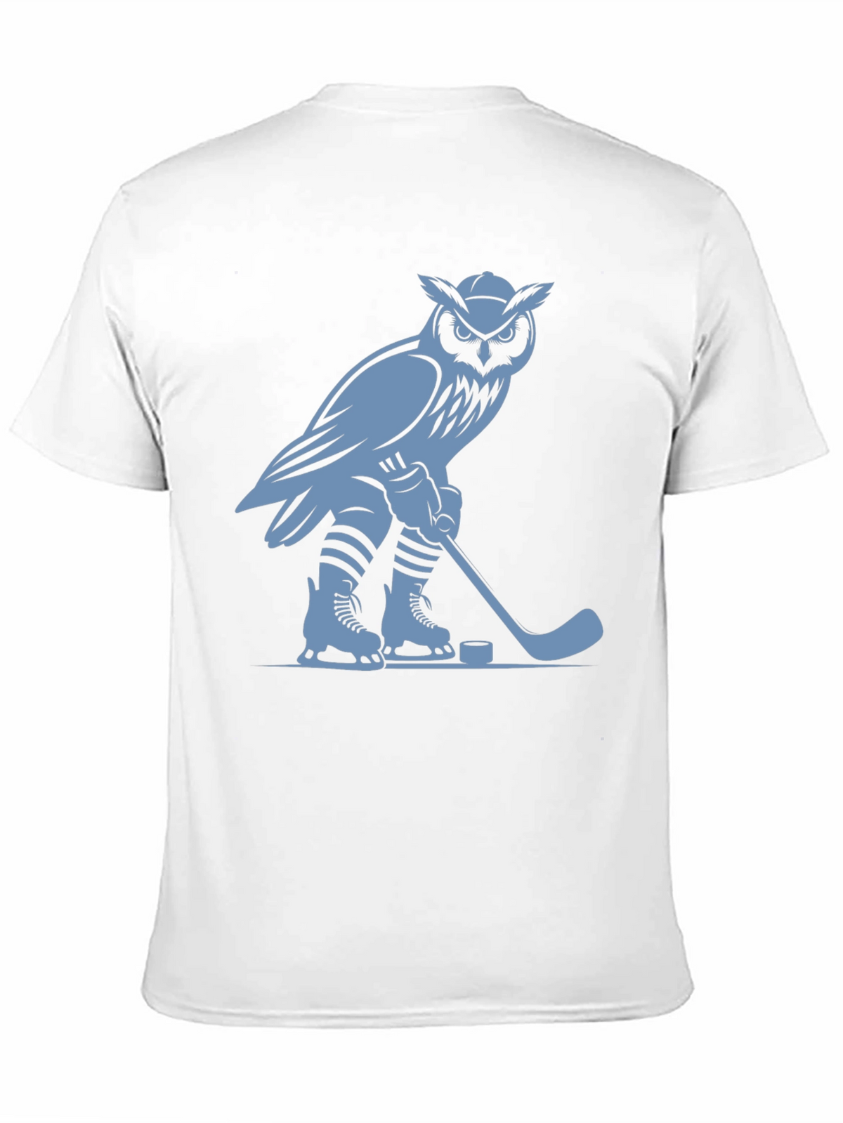Owl Hockey Player Graphic T-Shirt