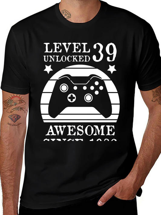 Level 39 Unlocked Awesome Gamer T-Shirt