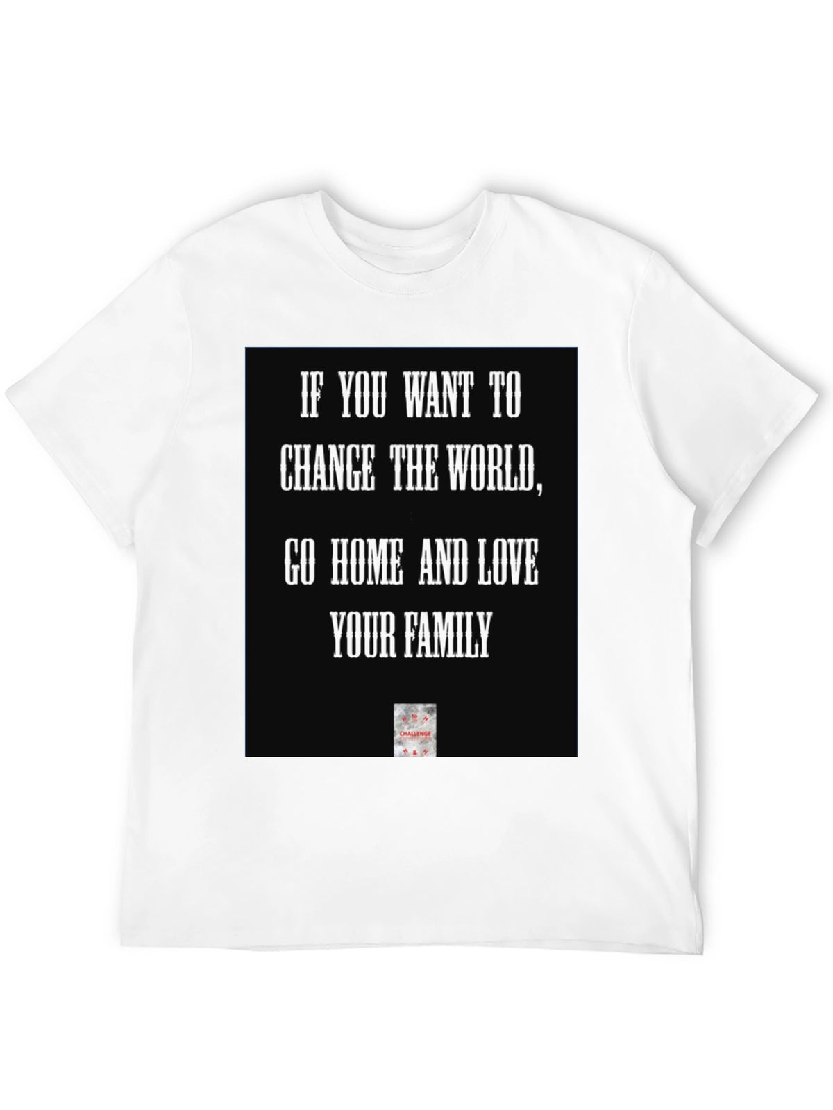 Love Your Family Black Graphic T-Shirt