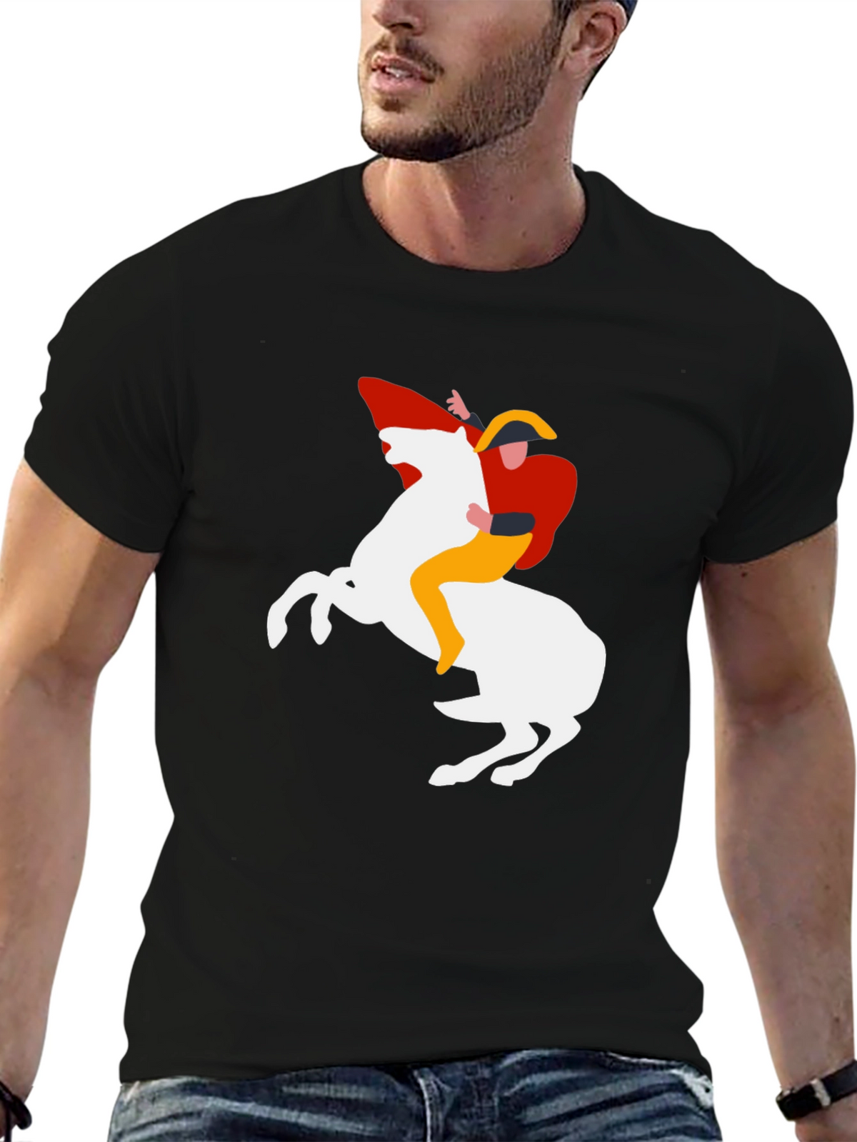 Napoleon Horse Graphic Tee - Black T-Shirt